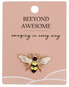 Bee Memento Pin Yellow 2cm 
