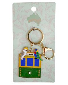 Iconic Tram Keyring Green 12cm 