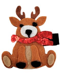 Reindeer Hair Clip Brown 