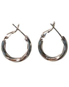 Ally Hoop Earrings Silver 