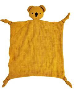 Bubsy Koala Muslin Comforter Mustard 30x