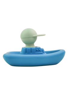 Boat & Skipper Bath Toy Blue 11cm 