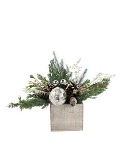 Sale Elegant Centre Piece Snow 38cm 