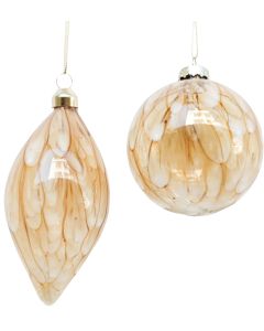 Speckle Glass Teardrop & Bauble Hanging 