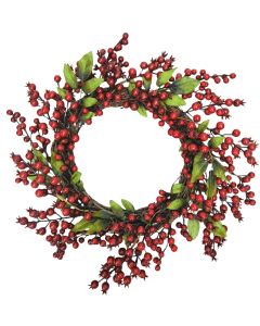 Berry Wreath Red 50cm 