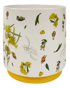 May Gibbs Planter Yellow Med 16cm 