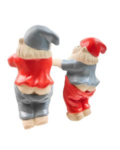 Gnome with Pants Down Pot Hanger Blue  