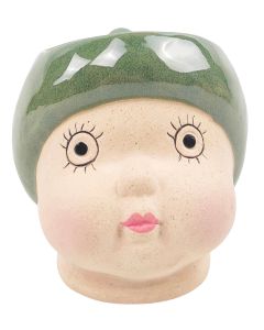 May Gibbs Gumnut Baby Head Planter Green