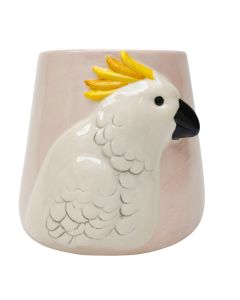 Cockatoo Planter White 14cm 