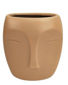 Sale Aztec Face Vase Beige Sm 13cm 