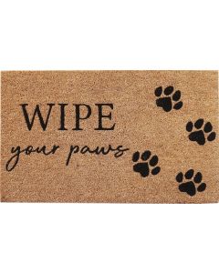 Wipe Your Paws Doormat Black 45x75cm 