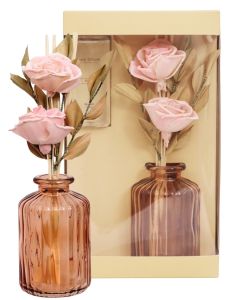 TESTER Dried Rose Flower Rose Glass 