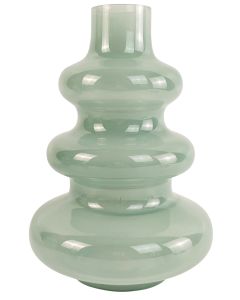 Jasyln Frosted Triple Ring Glass Vase Sa