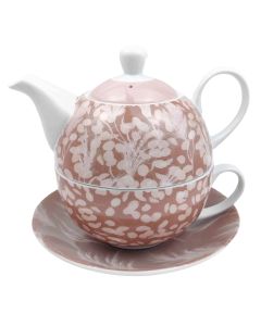Boho Tea for One Dusty Pink 19x15cm 
