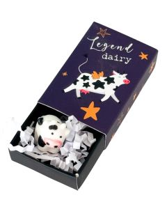 Legendairy Cow Matchbox Memory Navy 5cm 