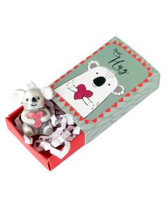 Koala Bear Hug Matchbox Memory Sage 5cm 