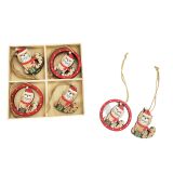 Christmas Cats Hanging Decoration Red 7c