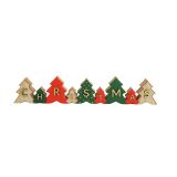 Christmas Tree Sign Decoration Red & Gre