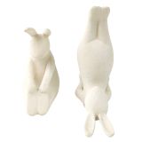 Sale Yoga Bunnies Figurine Cream 14cm S/