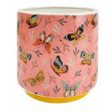 Butterfly Planter Pink Sm 13cm 