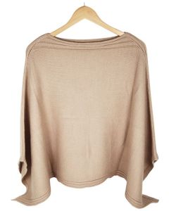 Camille Poncho Latte One Size