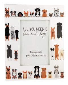 All You Need is Love & Dogs Frame Multic