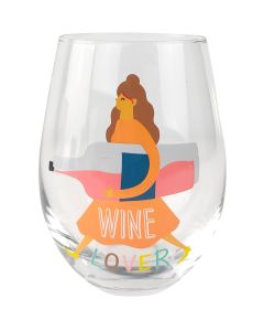 Wine Lover Wine Glass Peach 12cm 
